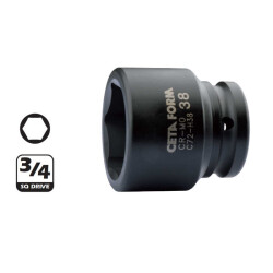 Ceta Form 3/4” 6 Köşe Havalı Lokma Anahtar 50 mm-CETA C72-H50 - 1