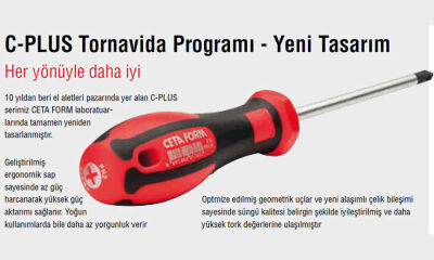 Ceta Form C-Plus Lokma Uçlu Tornavida 12X125 mm - 2
