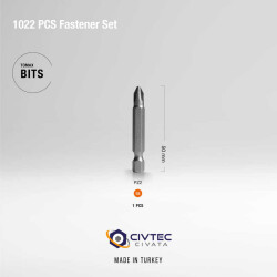 Civtec 1022 Parça 17 Çeşit Vida ve Dübel Seti -Takım Çantası TK-27 - 5