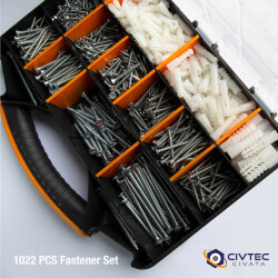 Cetin 1002 Pieces 17 Types of Screws and Dowels Set-Tool Bag TK-27 - 2