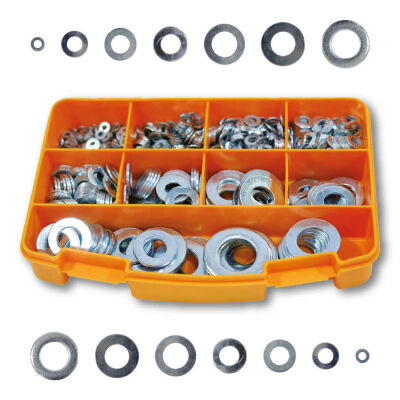 Cetin 1004 Piece 12 Types Din 125 Washer Set - Tool Bag TK-10 - 2