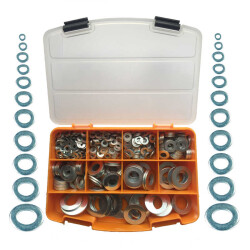 Cetin 1004 Piece 12 Types Din 125 Washer Set - Tool Bag TK-10 - 9