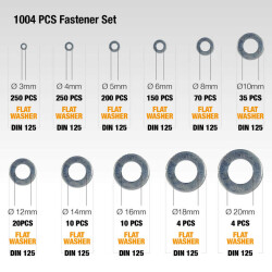 Cetin 1004 Teil 12 Stück DIN 125 Scheiben Set - Werkzeugtasche TK-10 - 3