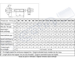 Civata Standart DIN 912 A2-70 Metrik 16x2,00x100 - 2