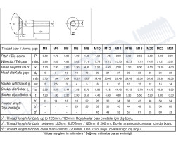 Civata Standart DIN 7991 A2-70 Metrik 10x1,50x25 - 2