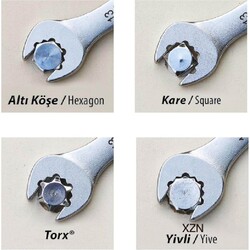 İzeltaş 12 Parça Torx Kombine Anahtar Takımı - 3