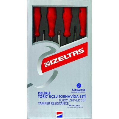 İzeltaş 7 Parça Delikli Torx Uçlu Tornavida Takımı - 1