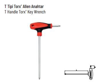 İzeltaş T9 Torx Allen Anahtar - İZELTAŞ 4909220009 - 1