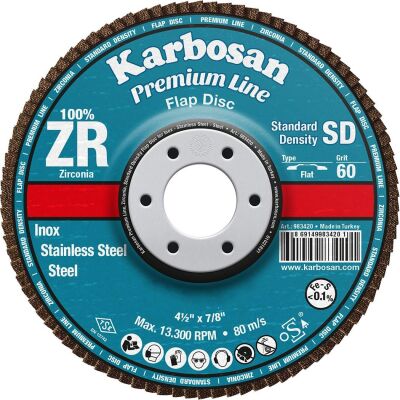 Karbosan 115x22x60 Kum Flap Disk ZR - 1