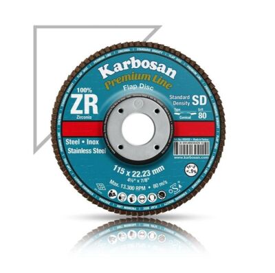 Karbosan 115x22x80 Kum Flap Disk ZR - 1