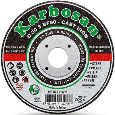 Karbosan SC Pik Döküm Kesme Diski 180x3.0x22.23-KARBOSAN 910290 - 1