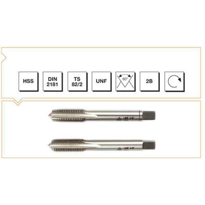 Makina Takım 5/16X24 HSS DIN 2181 USA İnce Vidalı 2li Takım Kılavuzu - UNF - 1