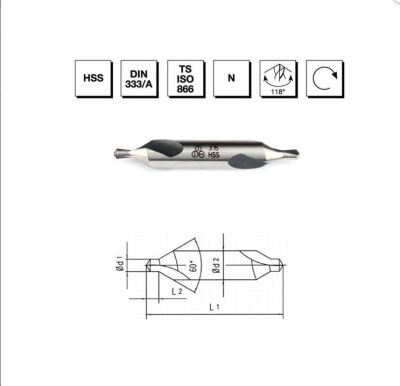 Makina Takım HSS DIN 333/A R Punta Matkabı 4 mm - 1