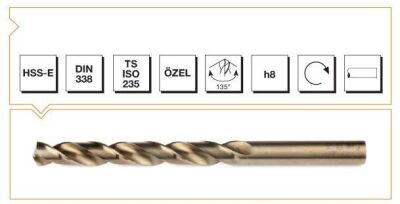 Makina Takım HSSE DIN 338 RN Altın Seri Matkap Ucu 2.7 mm - 1