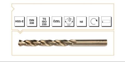 Makina Takım HSSE DIN 338 RN Altın Seri Matkap Ucu 5.2 mm - 1