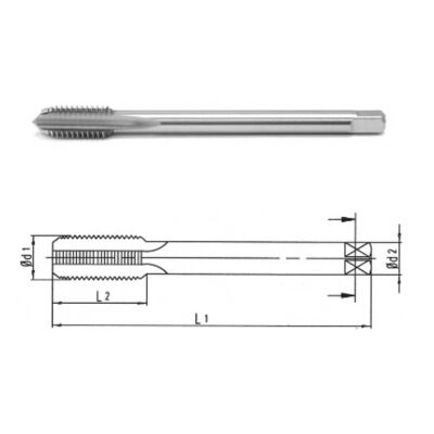 Makina Takım M10X1 Hss-E Din374/C İnce Diş Makina Kılavuzu-MTE B00105751005 - 1